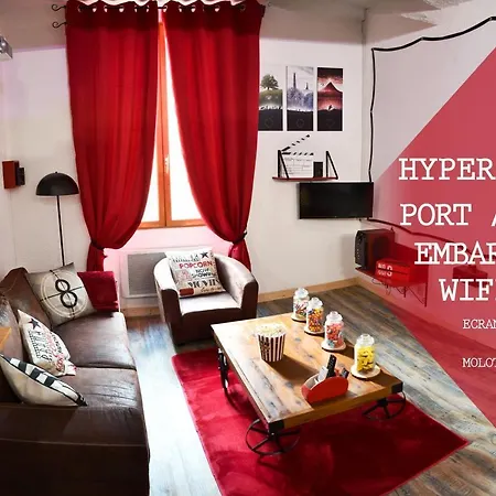 L'aparte H24,cosy,port,plage,wifi,netflix アパート ラ・セーヌ・シュル・メール
